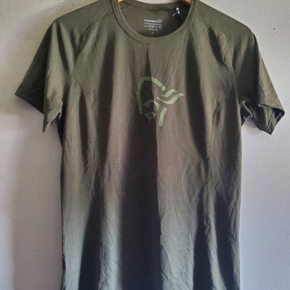 Norrona Olive Green Women's Tee.